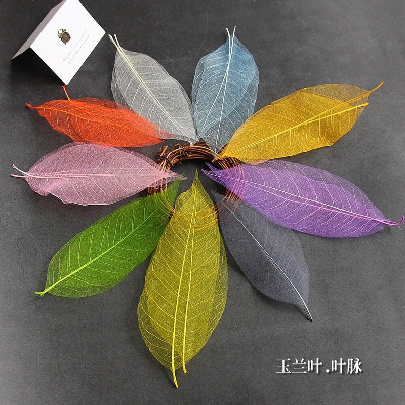 100pcs Skeleton Leaves Embellishments for Card Making Craft