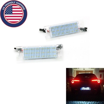 2PCS LED License Plate Lights For Alfa Romeo 156 159 Mito GT Opel Astra Corasa