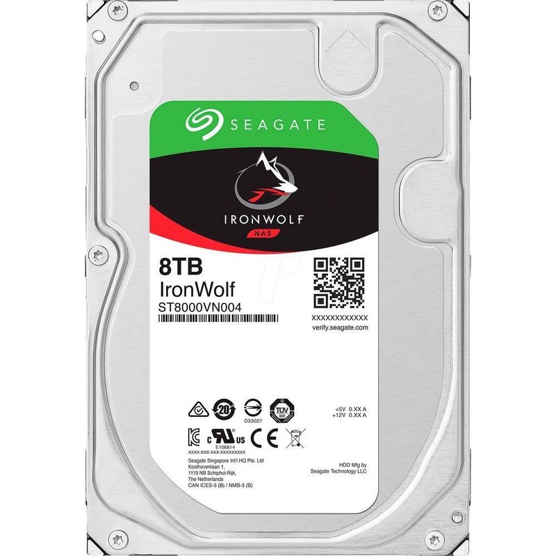 Disque Dur Interne 8.9 Cm (3.5) Seagate Ironwolfâ¢ 8 Tb Sata Iii St8000vn004
