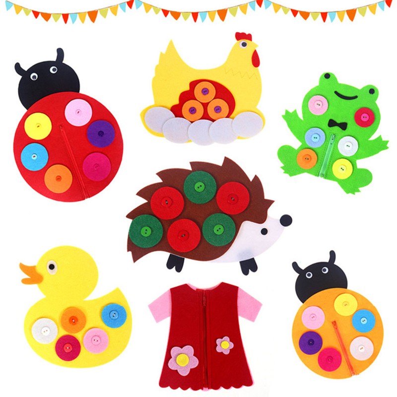 baby toys with zippers and buttons