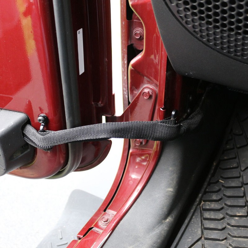 2pcs Door Limiting Strap Hinge Cloth Wire Fabric For Jeep Wrangler