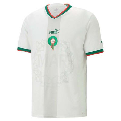 

Puma Марокко Away 2223 Реплика V-образным вырезом с коротким рукавом Футбол Джерси Мужские белые 765, Белый, Puma Morocco Away 2223 Replica V Neck Short Sleeve Soccer Jersey