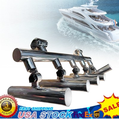 Stainless Steel T Top 5 Rod Holder |Fishing Console Boat T Top Rocket Launcher