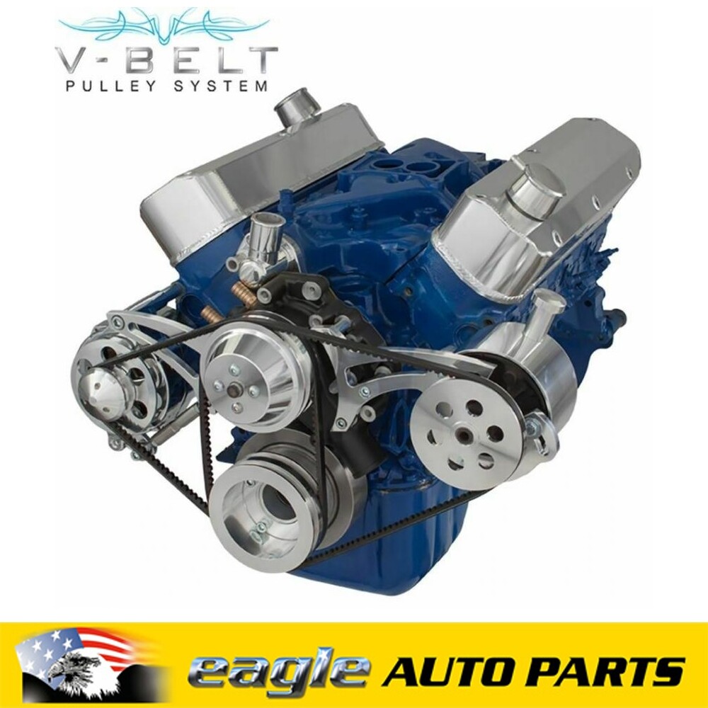 Ford 302W V8 Alt & P/S Bracket & Pulley Kit Suits R/H Pump 302PS