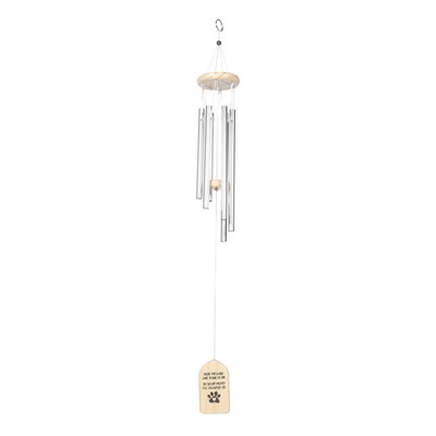  Aluminum Pine Wood Pet Memorial Wind Chimes Bell for Garden Decorative