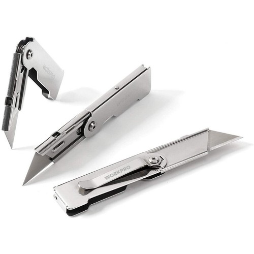 Set Box Cutter With Belt Clip New