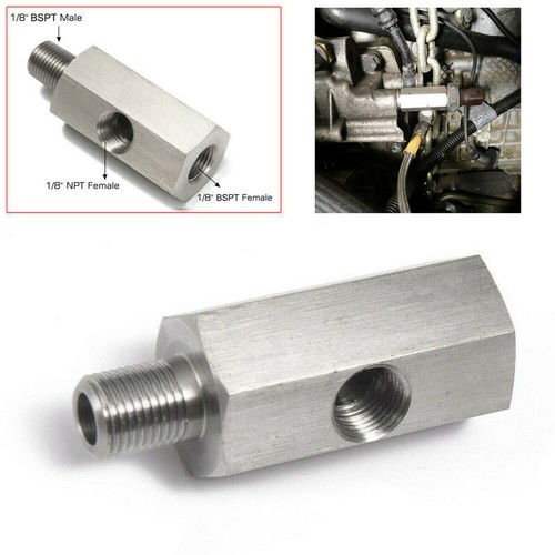 Pressure Sensor Tee- Npt Adapter Turbo Supply Feed Line Gauge T