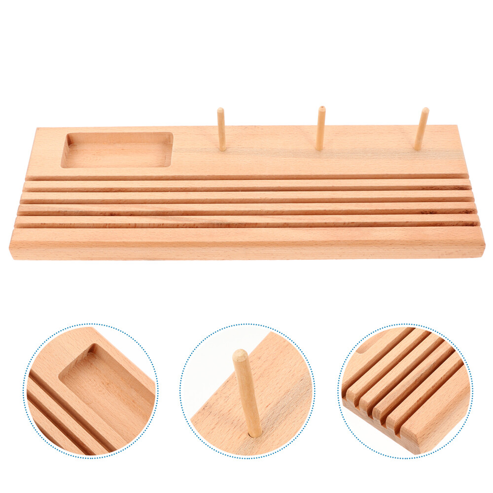 Spulen Garnhalter Premium Holzfaden Aufbewahrungsorganisator Stand zum