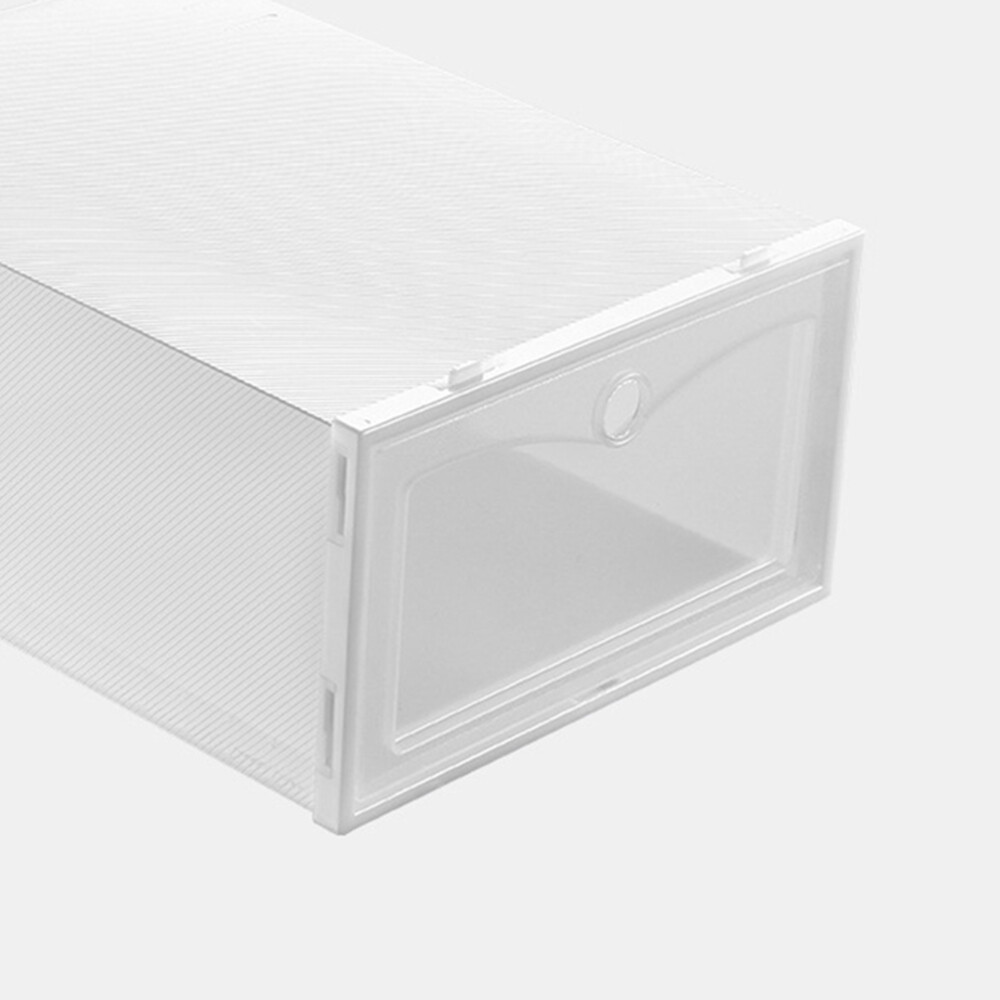 6 Stück Transparent Stapelbar Schuhaufbewahrung Schuhbox Kunststoff