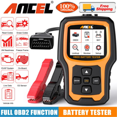 2 in 1 OBD2 Scanner 12V Battery Tester Diagnostic Tool Check Engine Fit For BMW