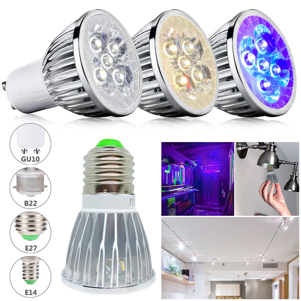Spotlight Flood Lamp 5w=30w Black Light Bulbs Down Light