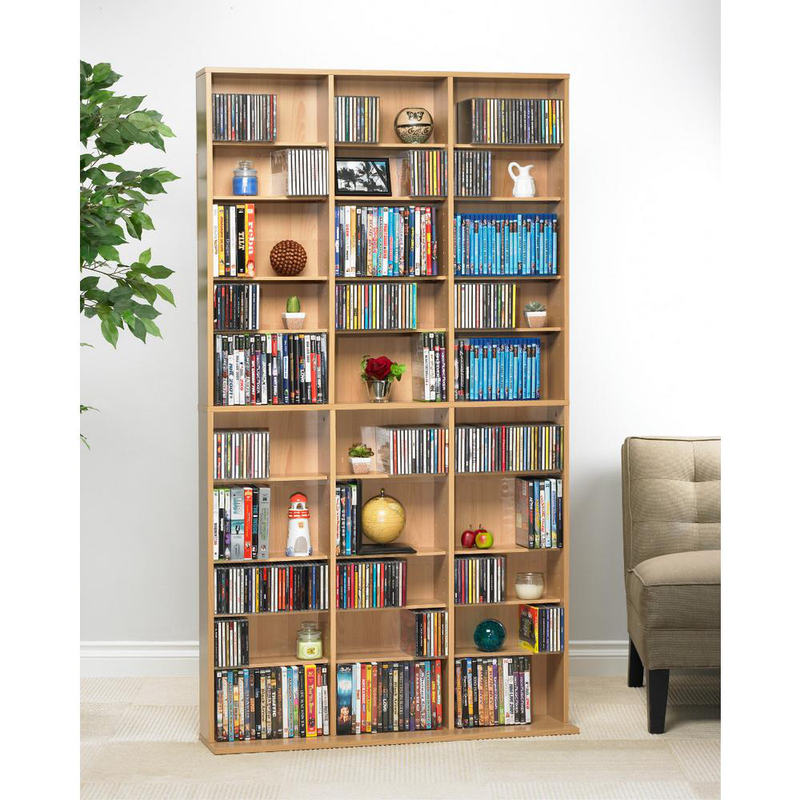 Oskar Adjustable Media Wall-Unit 1080 Maple