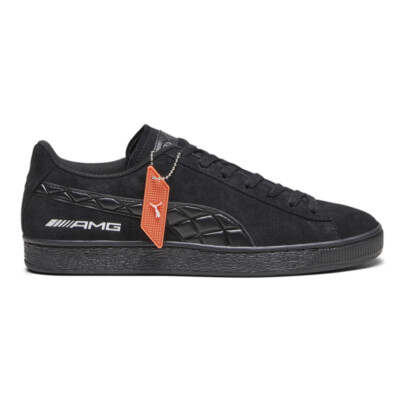 Puma MercedesAmg Suede Lace Up  Mens Black Sneakers Casual Shoes 30792002