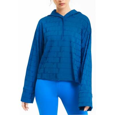 

Puma First Mile Mono Pullover Training Hoodie Женская синяя повседневная верхняя одежда 51957, Синий