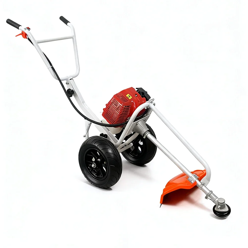 52CC Gas Electric Lawn Mower 2 Stroke Push Reel Walk behind Adjustable Grass Cut