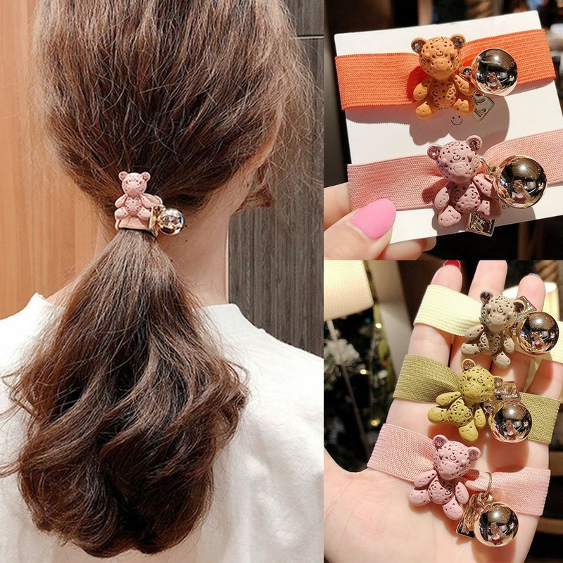 Trendy Cute Little Bear Women Hair Rope Korean Fashion Ponytail