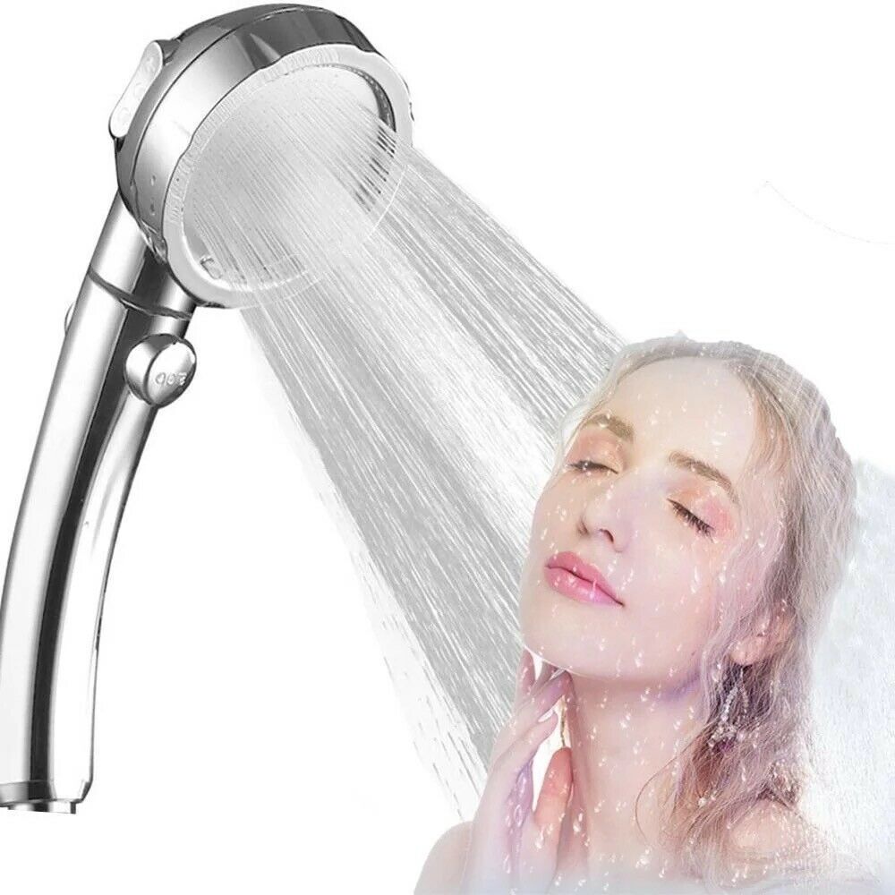 High Pressure Shower Head 3 Settings Handheld Shower heads Spray With 5 FT hose