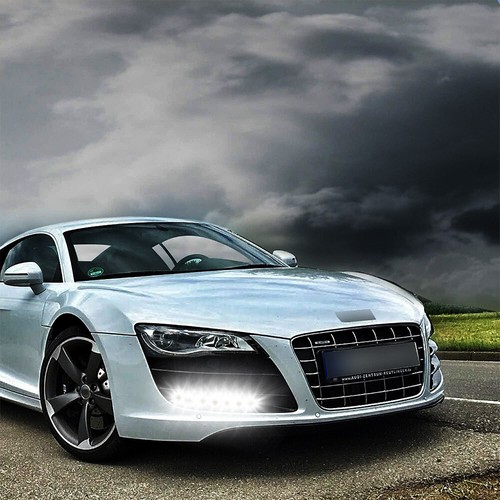 White DC 12V 15W Eagle Eye LED Daytime Running DRL Backup Light Car Auto Lamp