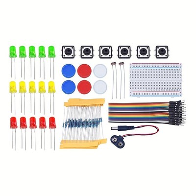 Diy Electronic Starter Kit for Uno R3 Arduino Circuit Board Electronics 12-in-1
