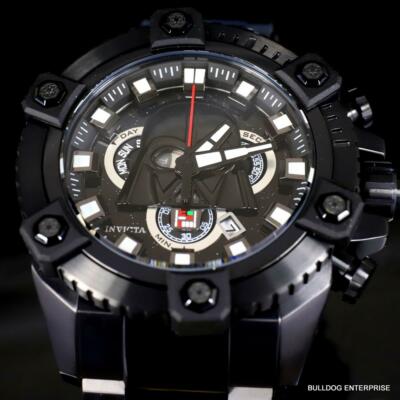 Pre-owned Invicta Star Wars Darth Vader Grand Octane Black Steel Swiss Mvt 63mm Watch