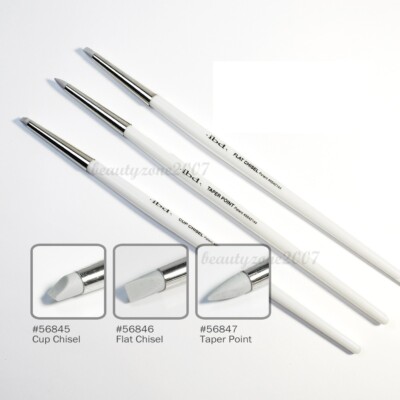 ibd Soft Touch Silicone Brushes (Cup Chisel,Taper Point,Flat Chisel) 3pces