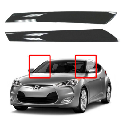 New OEM Front Windshield Garnish Molding LH RH 2p Set for Hyundai Veloster 11-17