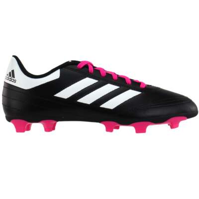 

Футбольные бутсы adidas Goletto Vi с твердым покрытием для подростков, черные кроссовки для мальчиков Athletic S, Черный, adidas Goletto Vi Firm Ground Soccer Cleats Youth