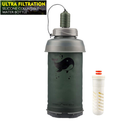 Water Purifier Bottle Filter Straw 2-Stage for Hiking,Camping,Survival,Travel