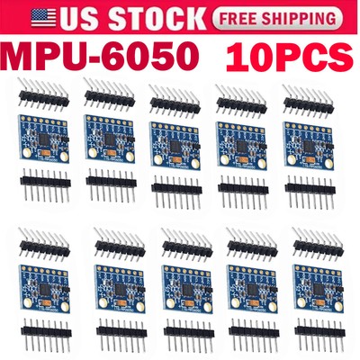 10PCS MPU-6050 6DOF 3 Axis Gyroscope+Accelerometer Module for Arduino DIY