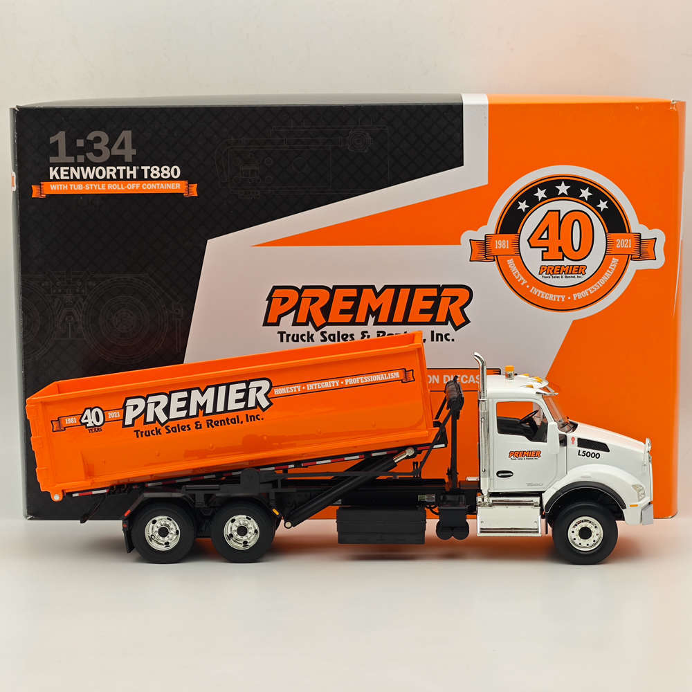 FIRST 1/34 KENWORTH T880 WITH TUB-STYLE ROLL-OFF CONTAINER