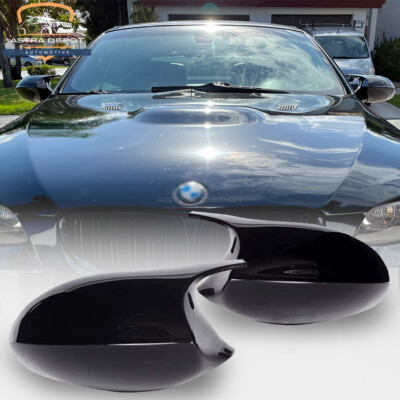 Gloss Black Wing M3 Style Side Mirror Cover Cap for BMW E90 E91 E92 E93 PRE LCI