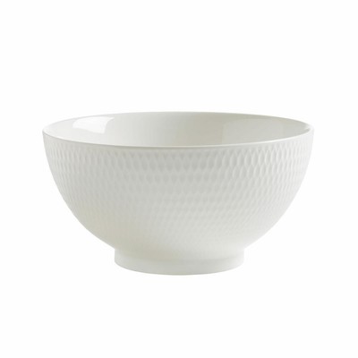 Maxwell & Williams Diamonds Bowl Round Serving Bowl White Ø 20 cm