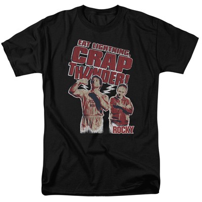Rocky Movie Eat Lightning Licensed Adult T-Shirt
