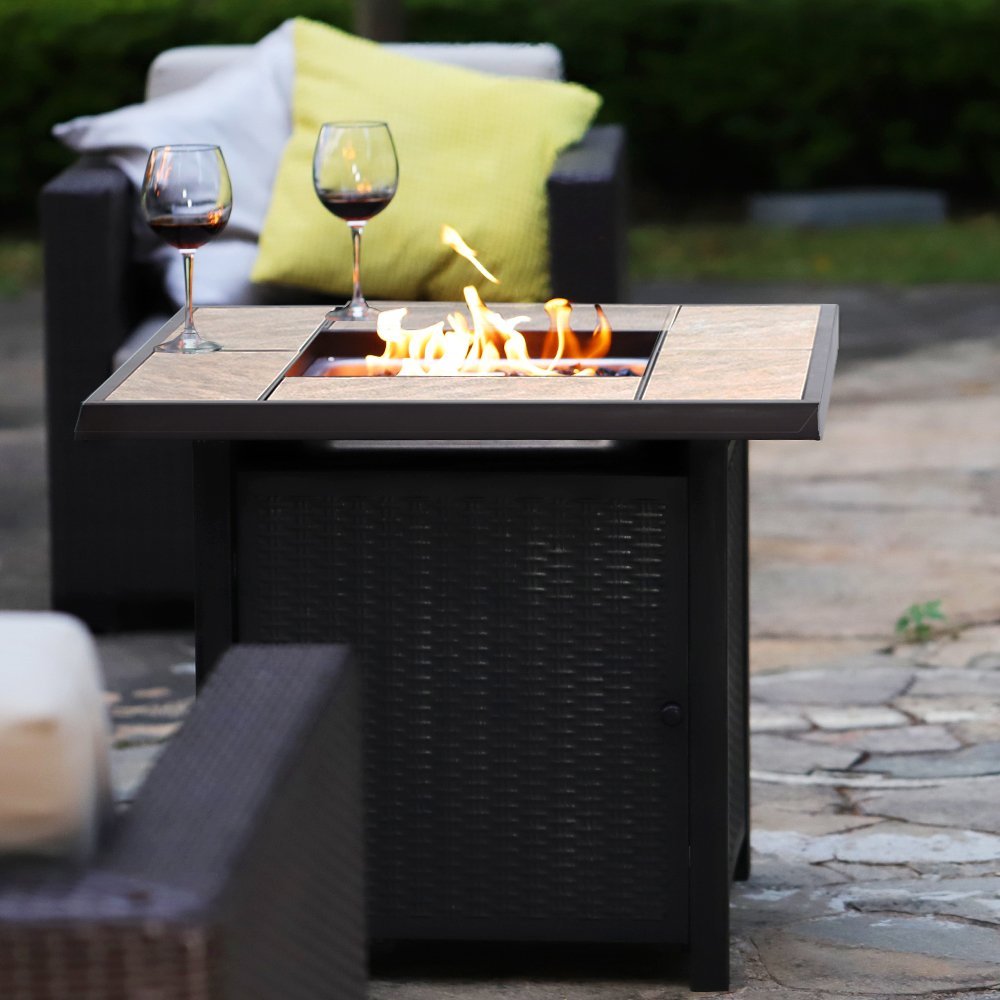 threshold outdoor gas fire table
