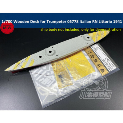 1/700 Wooden Deck for Trumpeter 05778 Italian Battleship RN Littorio 1941 Model
