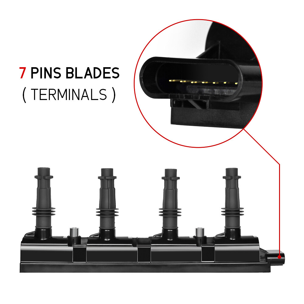 Ignition Coil + Spark Plug for 1.4L Buick Encore Trax Chevrolet Cruze Sonic ELR