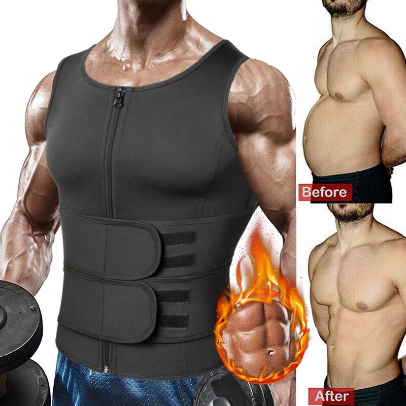 Faja Reductora Hombre Fajas Para Hombres Polera Faja Sauna | Cuotas Sin Interés - Foto 12