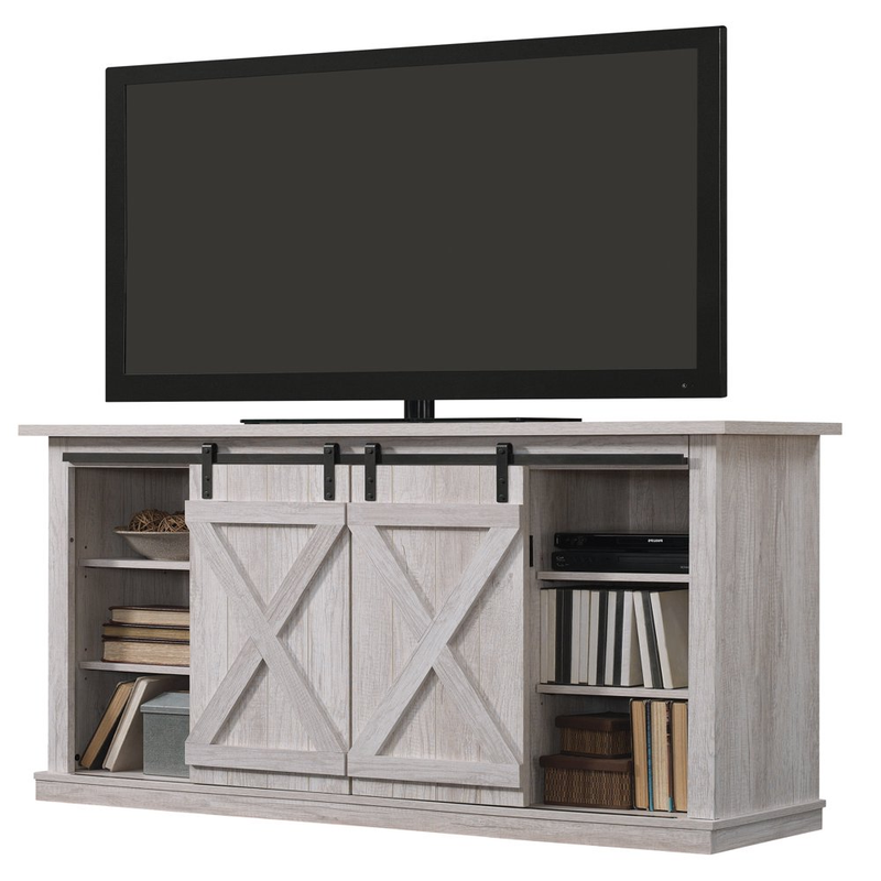 Consola Centro Entretenimiento Granero Granja Con Puerta Corrediza De Soporte TV