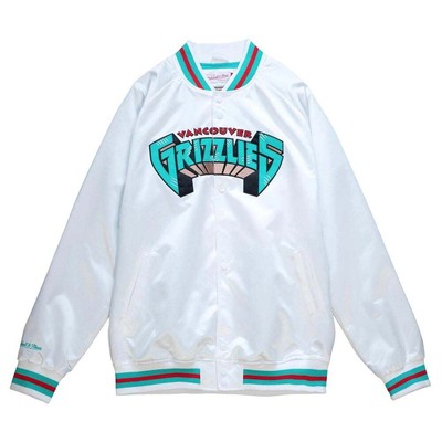 

Mitchell - Ness VG легкая атласная куртка на пуговицах мужская белая повседневная спортивная, Белый, Mitchell - Ness V.G Lightweight Satin Button Up Jacket