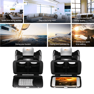 Virtual Reality 3D Glasses Box Movie Game Headset For 3.5~6