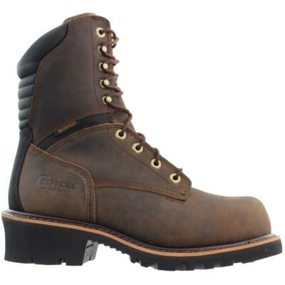 Chippewa Sador 9-дюймовый водостойкий композитный носок Мужская коричневая рабочая защитная обувь
