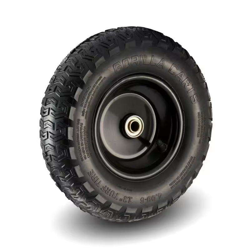 Gorilla Carts Replacement Tire 13 In Pneumatic 5/8 In Bore Heavy Duty 300 Lb