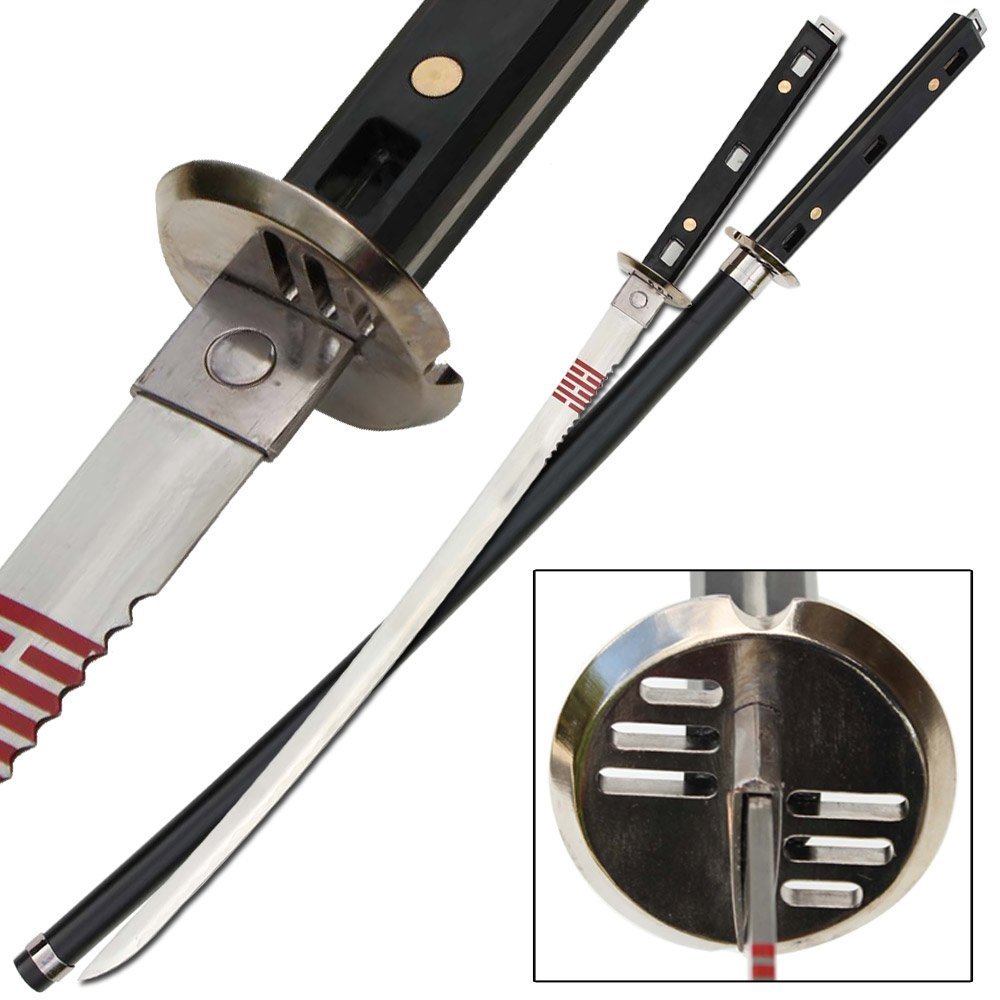 Gi Joe Snake Eyes Ninja Movie Full Tang Katana Sword Action Black 40 Collectible Tv Film Game Replica Blades Collectibles