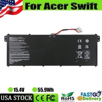  AP18C7M 55.9WH BATTERY FOR ACER SWIFT 3 5 SF313-52 SF313-52G SF313-53 SF514-54T