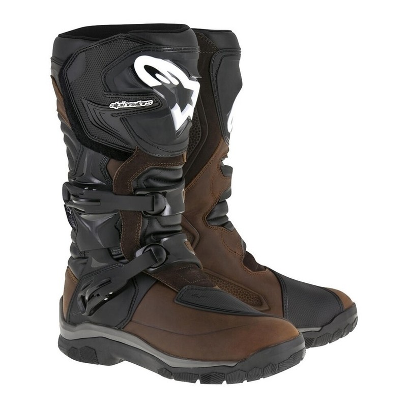 Alpinestars Corozal Adventure Cuir Huile Mx Cross Bottes Marron Noir