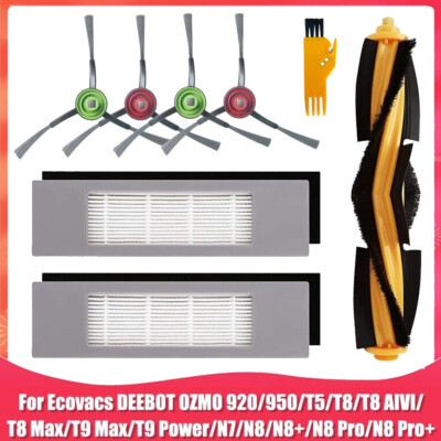 6PCS Accessories Part for Ecovacs DEEBOT OZMO 920/950/T5/T8 AIVI/T8 Max/T9 MJ1