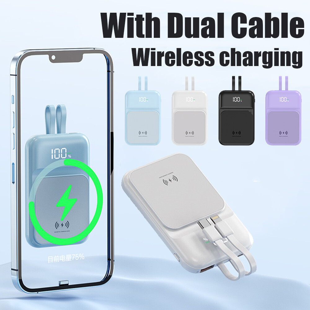 1000000mAh Magnetic Wireless Power Bank Portable Mag Safe Fast Charger Charging