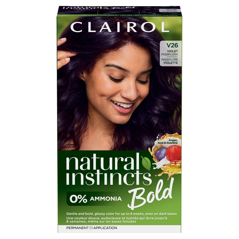 Clairol Natural Instincts Bold, Permanent Hair Color, 1 Application, Hair Dye
