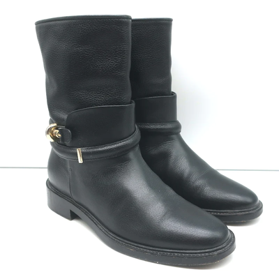 Black Leather Size 37.5