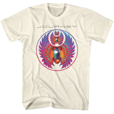 Journey T-Shirt Rock Band Men's Official Steve Perry New Natural Color Cotton